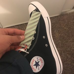 Off white tag and glasses